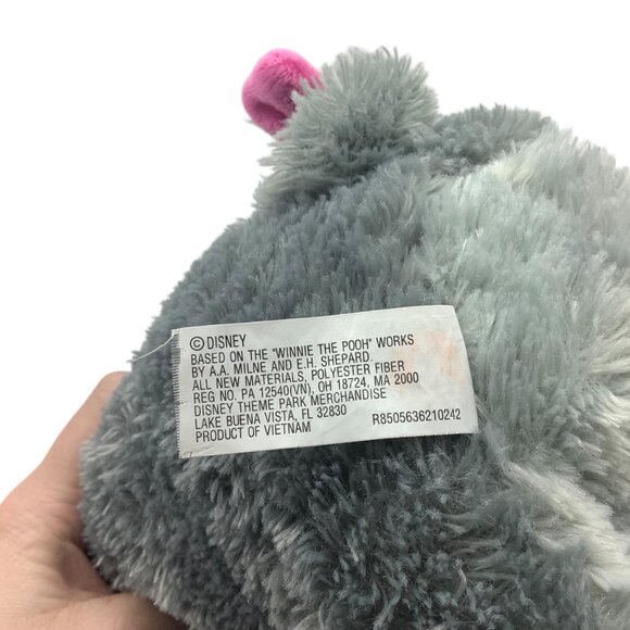 Disney Parks Exclusive Eeyore Plush Stuffed Animal 9" Gray & Pink - Picture 5 of 11